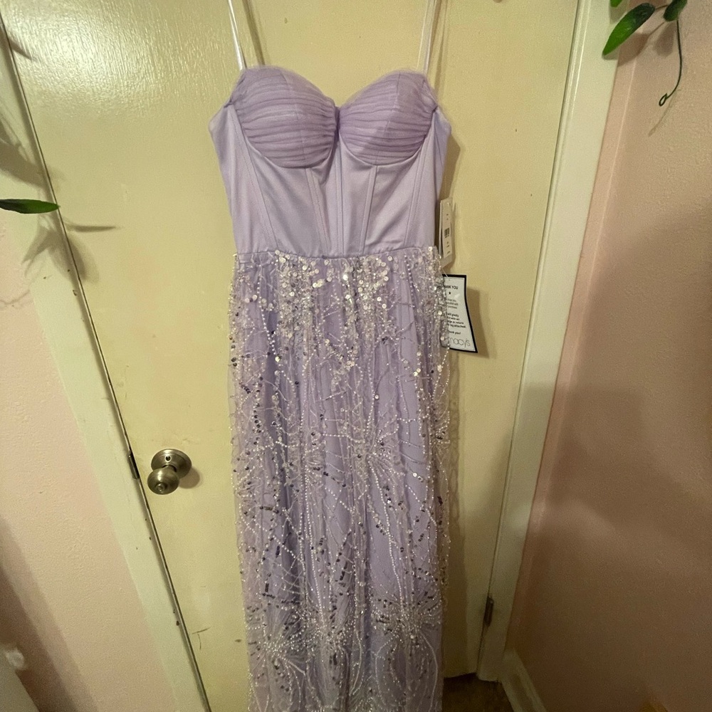Elegant Lavender Prom Dress